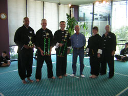 Wang's Martial Arts black belt form picture